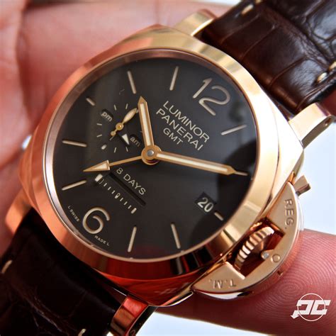 panerai luminor marina crono oro rosso|panerai luminor marina dial.